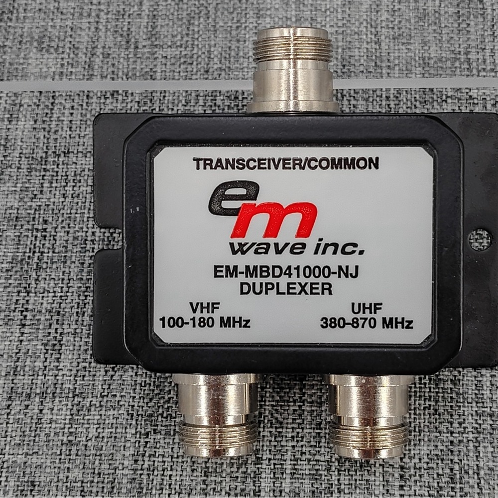 E/M Wave EM-MBD41000-NJ Duplexer N-Jack Connectors Tested Works